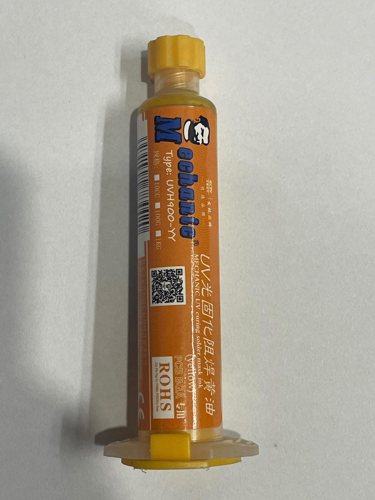 Mechanic UVH900 Yellow UV Curable Solder Mask Paste 10cc - Al Hadi