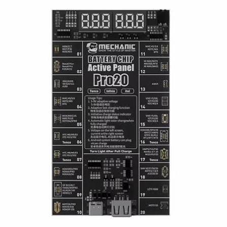 Mechanic Pro 20 Battery Chip Activation screen for Android Devices - Al Hadi